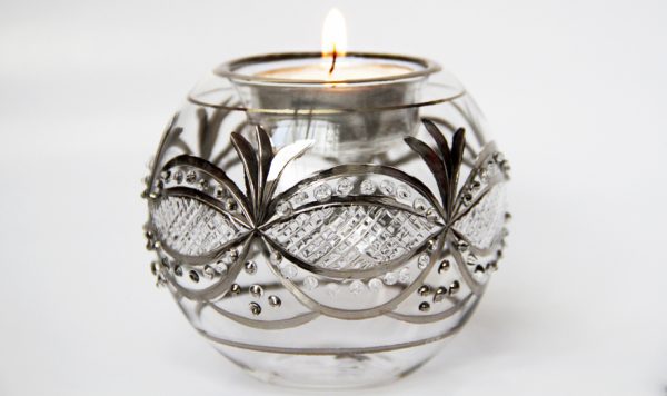 Candle Raised Garland - Silver (Pair) - Image 2