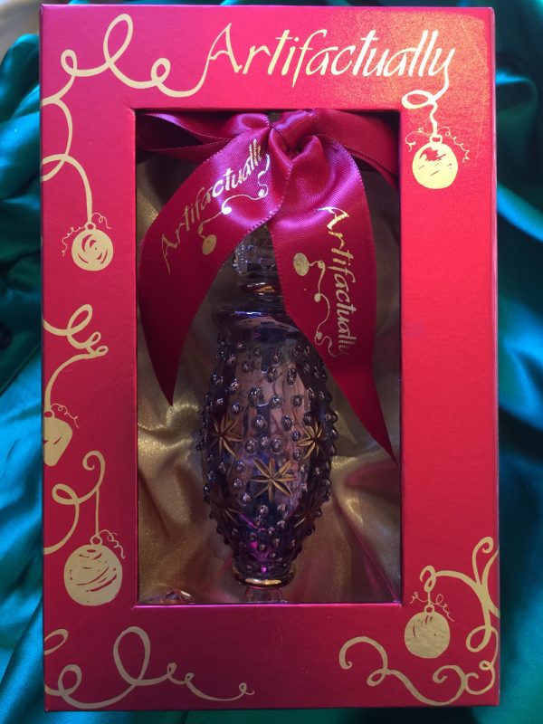 Star Dot Crystal Ornament (L) ~ Blue
