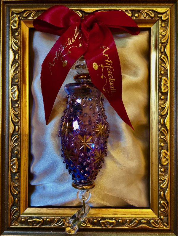 Star Dot Crystal Ornament (L) ~ Blue - Image 2