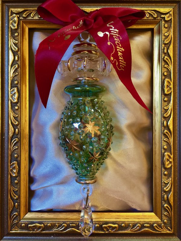 Star Dot Crystal Ornament (L) ~ Green - Image 3