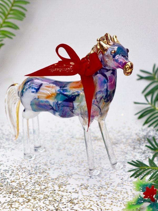 Horse - Marbled Blue