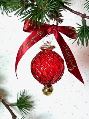 Ruby Lattice Ornament (XS,S,M) ~ Red