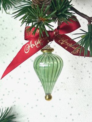 Swirl Cone Ornament (XS) ~ Green