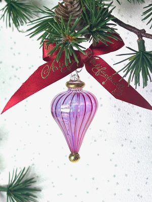 Swirl Cone Ornament -(XS) ~ Pink