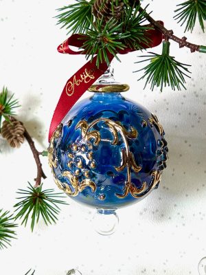 Raised Garland Ornament (S,M,L) ~ Blue