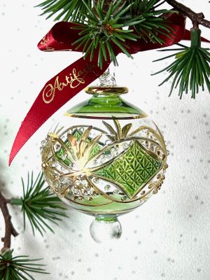Victorian Star Ornament (S,M,L) ~ Green