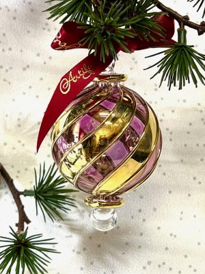 Candy Stripe Ornament (M,L) ~ Pink