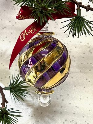 Candy Stripe Ornament (XS,S,M,L,XL) ~  Purple