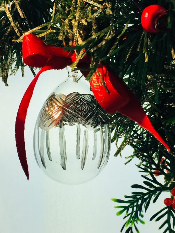 Regal Egg Ornament (S) ~ Silver