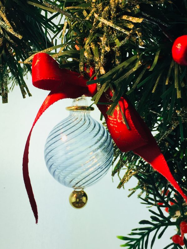 Classic Swirl Ornament (XS) ~ Ice Blue
