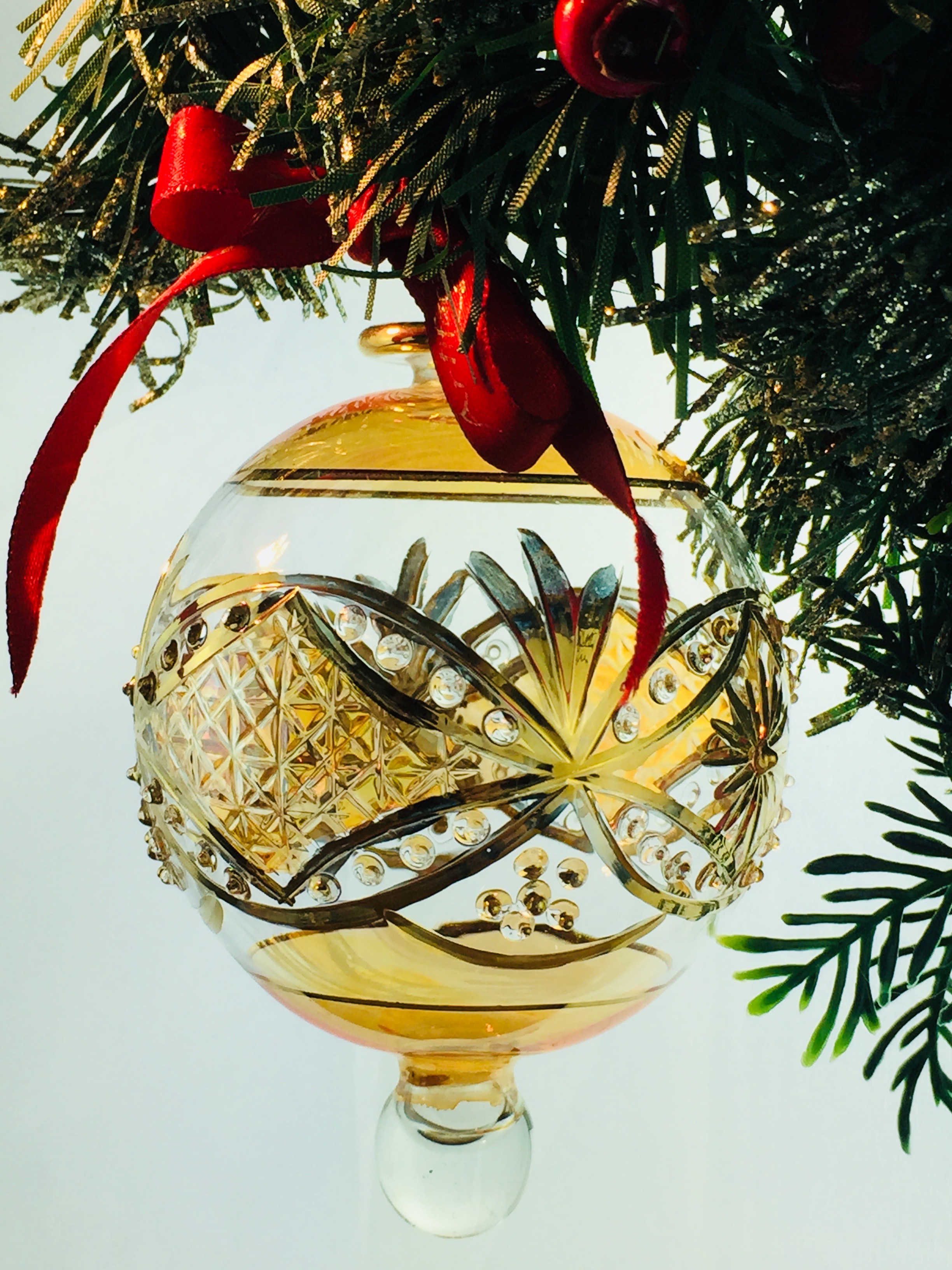 Victorian Raised Star Ornament Yellow Artifactually