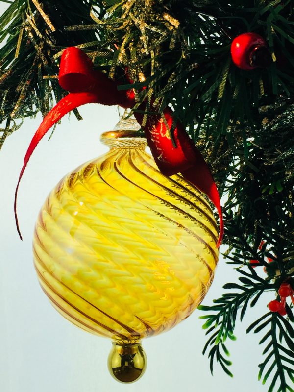 Classic Swirl Ornament (XS,S,M,L) ~ Yellow