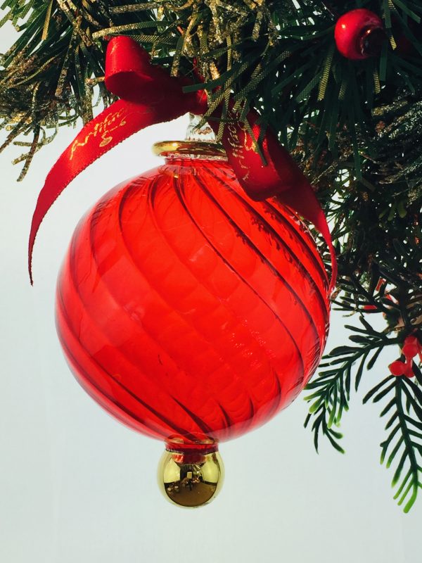 Classic Swirl Ornament (XS,S,M,L) ~  Red