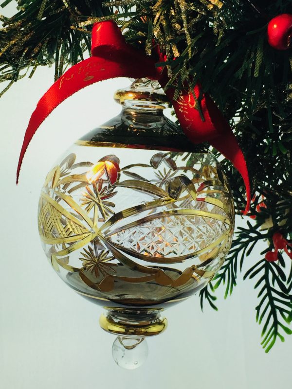 Victorian Etched Ornament (M) ~ Smoke