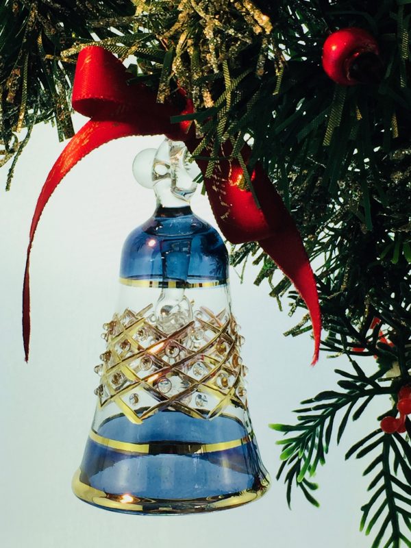 Lattice Christmas Bell - Blue