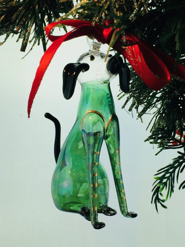 Sitting Dog - Green