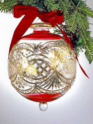 Victorian Raised Ornament (XXL) ~ Red