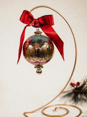 1 Arm Ornament Stand (X Large - 10") ~ Gold