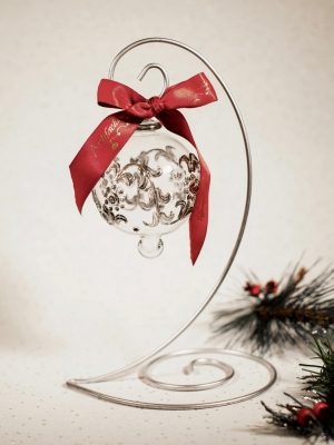 1 Arm Ornament Stand (X Large -  10")~ Silver
