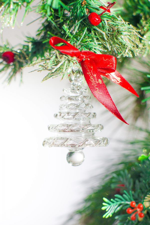 Christmas Tree - Frilly - Silver