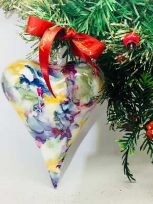 Marbled Heart (M,L) ~ Rainbow