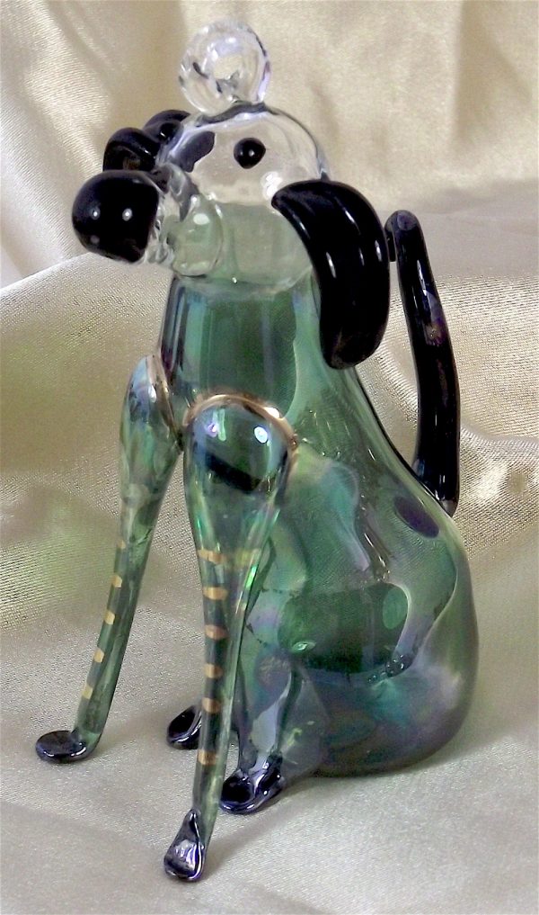 Sitting Dog - Green - Image 2