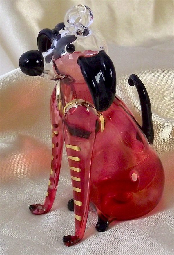 Sitting Dog - Red - Image 2