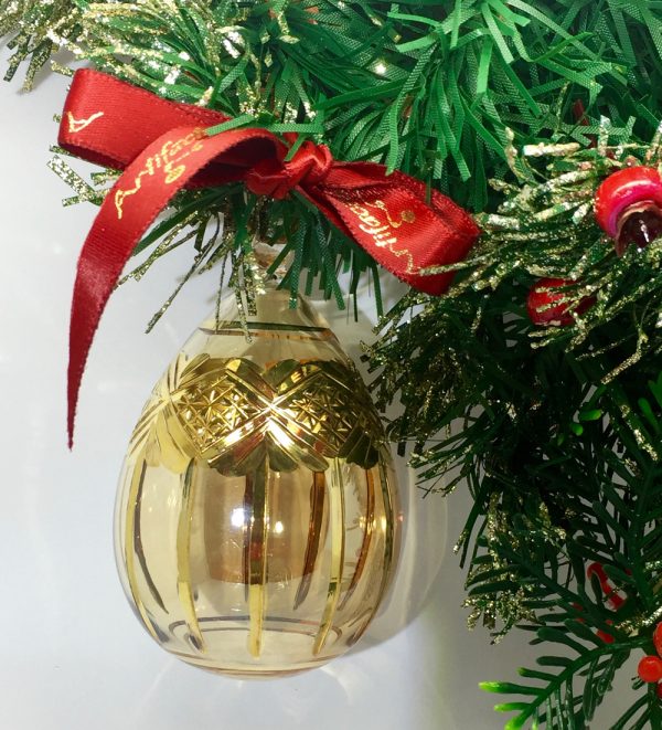 Regal Egg Ornament (S) ~ Yellow