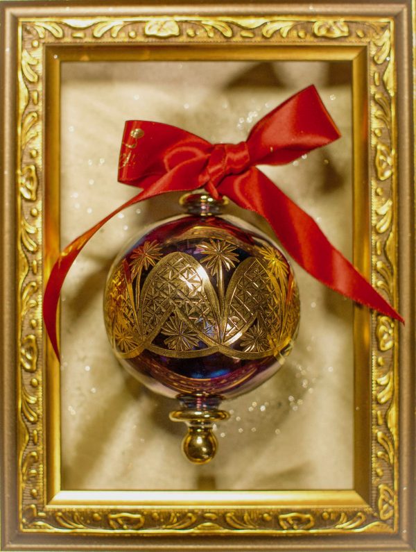 Victorian Etch Star Ornament (L) ~ Blue - Image 2