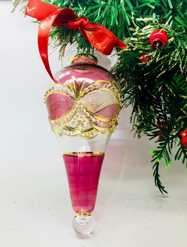 Victorian Raised Cone - Red - L (6cm x 12 cm)
