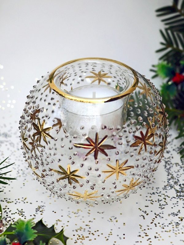 Candle Star Dot - Gold/Silver