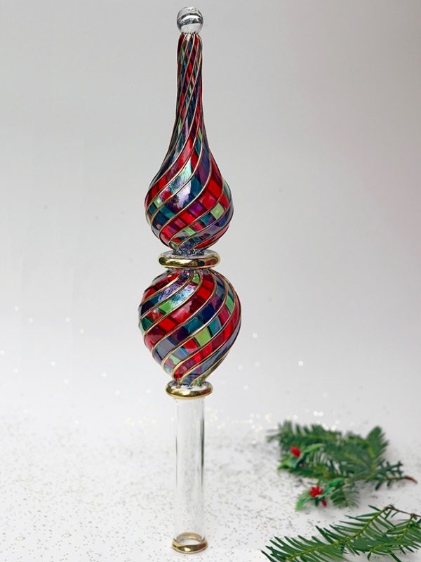 Tree Topper Triple Stripe (L-35cm) ~ Multi