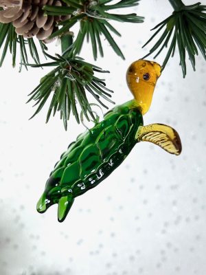 Turtle Ornament - Green Shell