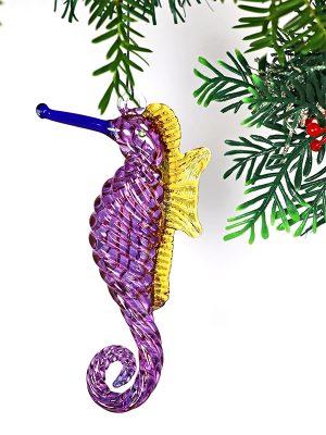 Seahorse Crystal - Medium Purple