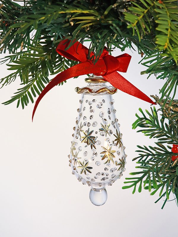Contrast Star Dot Drop Ornament - M (6cm)