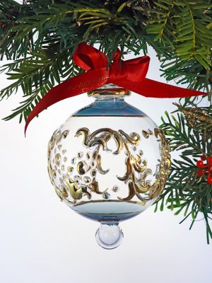Raised Ring Garland Ornament (M,L) ~  Blue