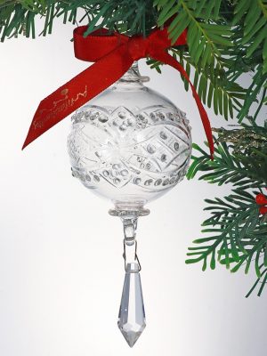 Chandelier Crystal Round Ornament (M,L) ~ Clear