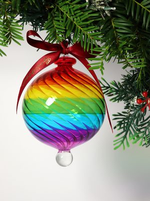 Rainbow Bauble Ornament (S,M,L) ~ Multi