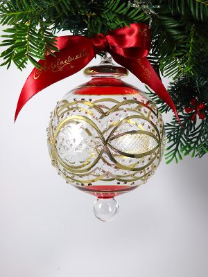 Victorian Raised Ornament (XL) ~ Red
