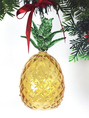 Pineapple Ornament ~ Yellow