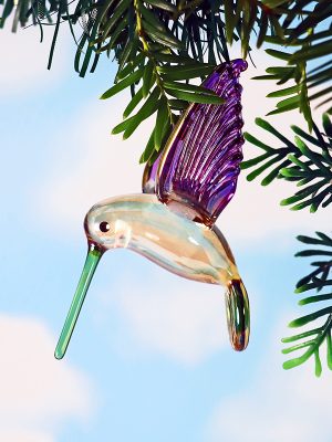 Hummingbird Crystal (M) ~ Purple