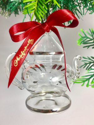 Teapot Floral - Silver