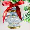 Teapot Floral - Ice Blue
