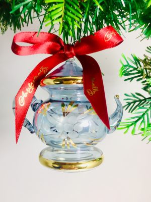 Teapot Floral - Ice Blue