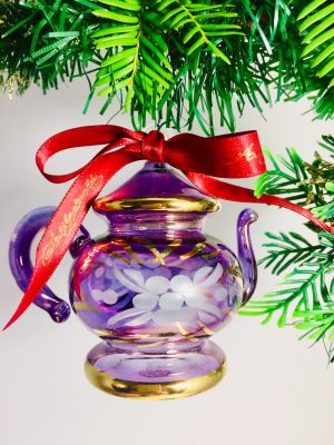 Teapot Floral - Purple