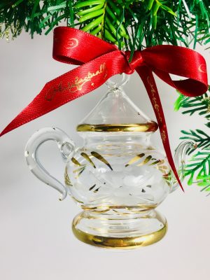 Teapot Floral - Gold