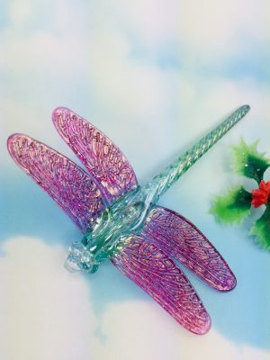 Dragonfly - Purple Wings (green body)