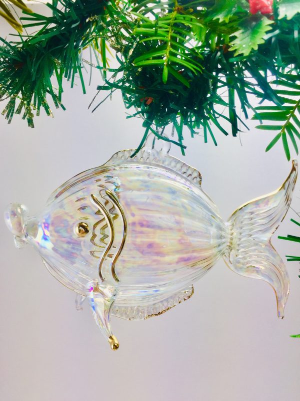 Fish Swirl - Clear/Gold