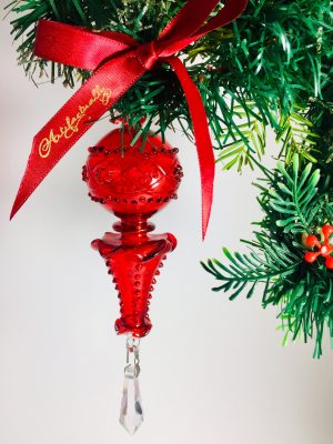 Chandelier Crystal Drop (M) ~Red