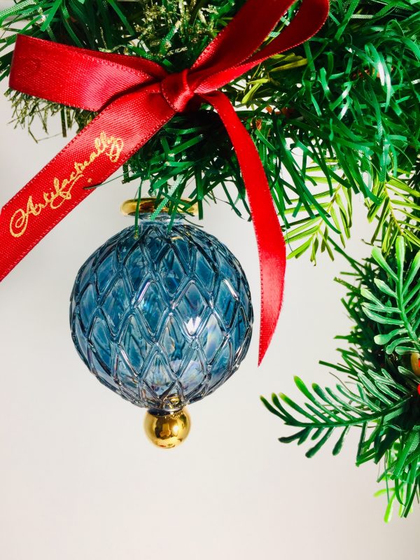 Raised Lattice Ornament (S,M,L) ~  Blue